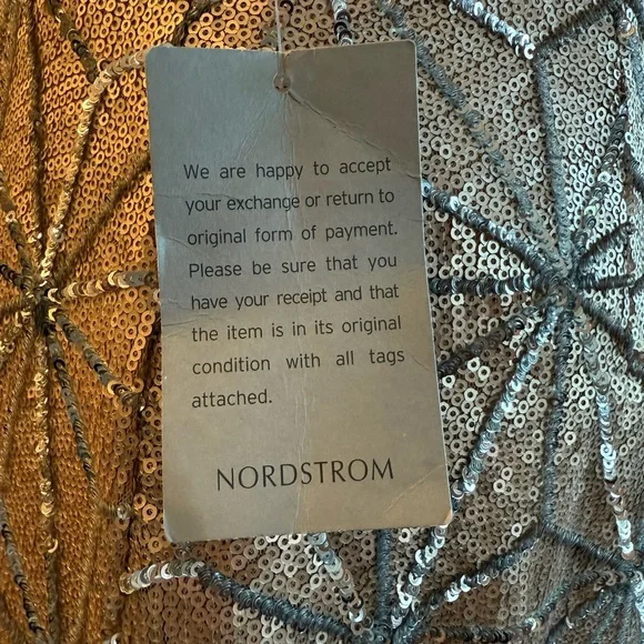 Sequined Deep-V Dress by Harlyn, Retail $599 - Picture 8 of 8